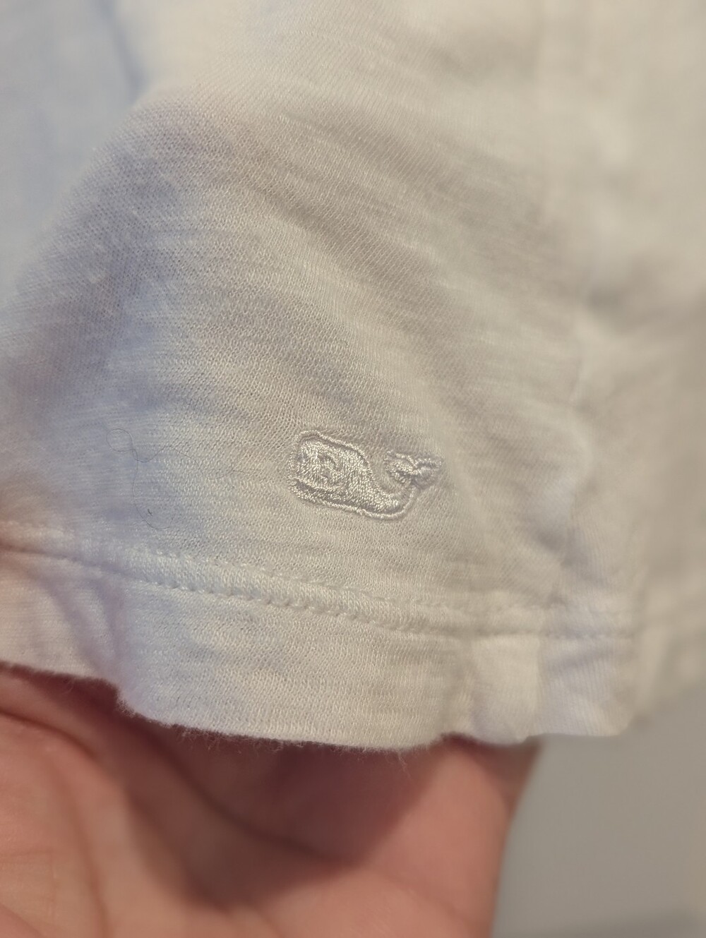 Vineyard Vines Plain White Short Sleeve T-Shirt Logo Tee Size Sm *GUC - Picture 4 of 9